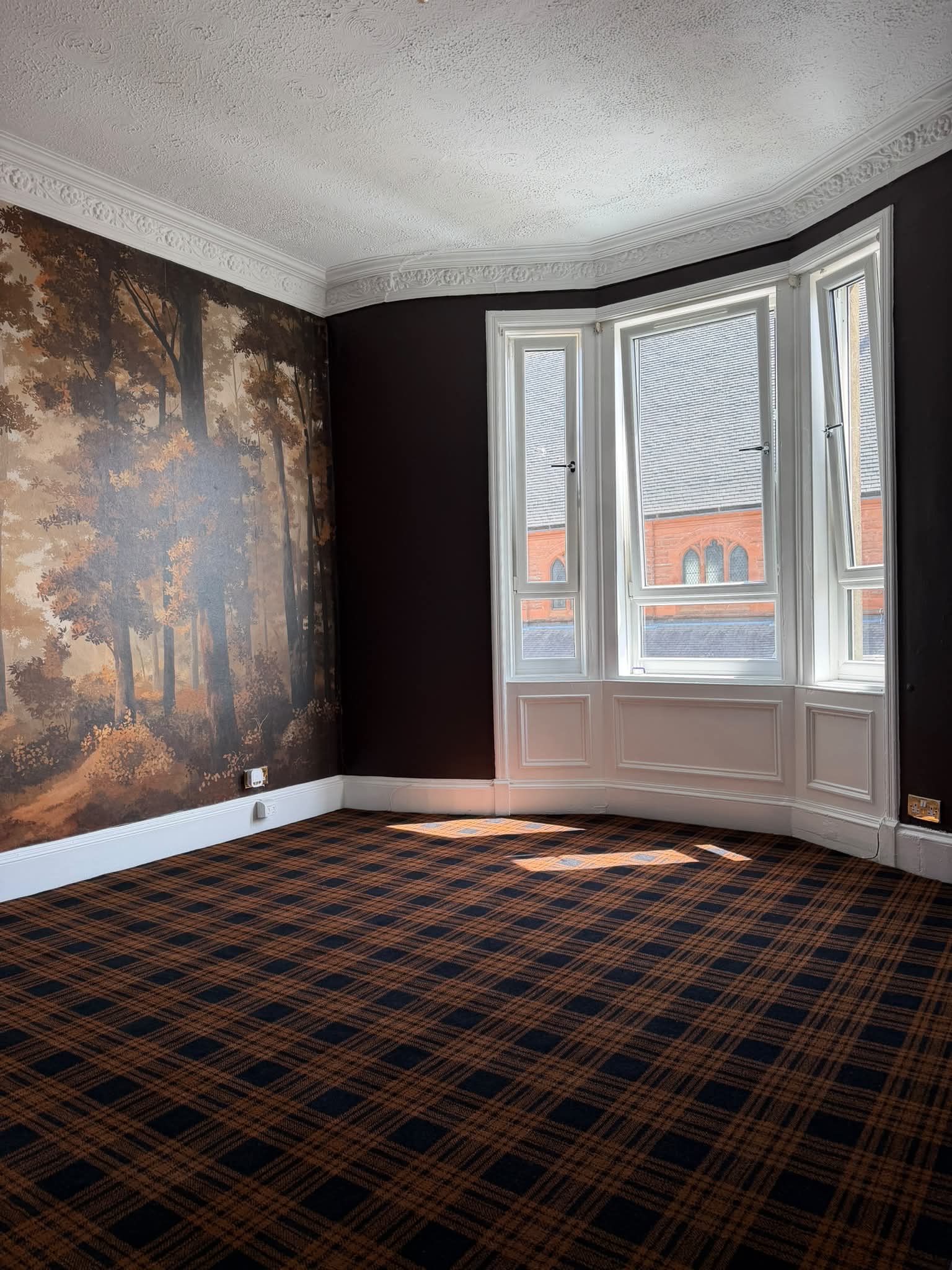 Menzies Brown Tartan Sample - Image 2