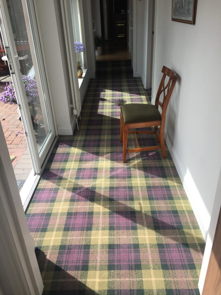 Heather Green Tartan Carpet Stevens & Graham