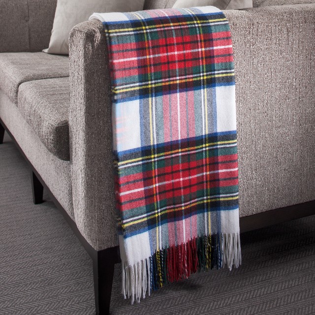 Tartan wool throws for sofas 2025