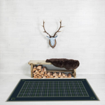 Moonshore Thistle Corner Border Rug