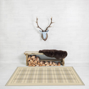 Balwen Tramline Border Rug