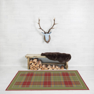 Glamis Tramline Border Rug