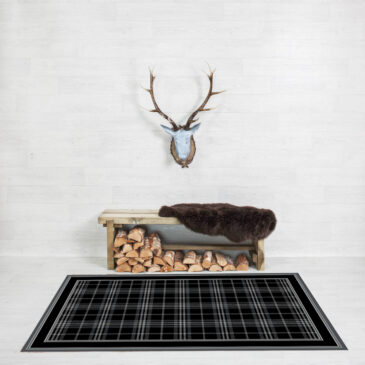 Glen Fruin Tramline Border Rug
