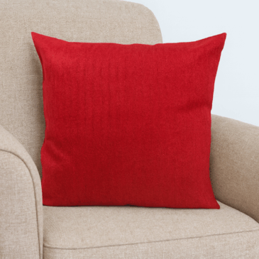 Red Herringbone Cushion Cover
