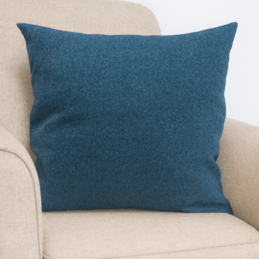 Ocean Blue Herringbone Cushion Cover
