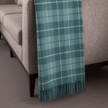 Bay of the Glen Tartan Lambswool Throw