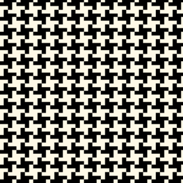 Black Houndstooth Rug