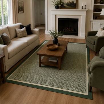 Herringbone Tramline Border