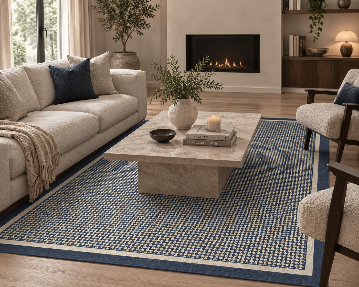 Houndstooth Tramline Border